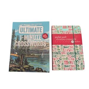 Ultimate 1-Minute Crosswords Book - Blue Cover